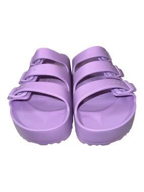 Papillio Birkenstock Florida EVA Platform Sandals EU38 Women’s 7 Purple NIB